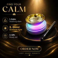 Ensemble de bols chantants électriques portables rechargeables en métal pour la méditation, la guérison sonore zen, le yoga avec contrôle tactile LED et marteau en bois