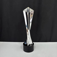 Médaille de sport en cristal personnalisée en gros, trophée vierge, médaille de football, médaille de marathon, trophée rond MVP, médaille de sport en cristal
