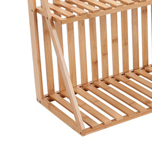 2021 personalizado de bambú Natural plato de secado estante de pared de madera de bambú plato de secado percha - Product Image 5