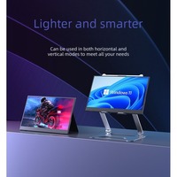 Écran portable LCD IPS 15,6 pouces HDR 2K 144Hz avec interface Type C, luminosité 300cd/m², 100% sRGB pour le jeu