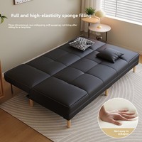 Canapé-lit d'angle en L pliable pour balcon, salon, chambre à coucher, lit double, petit appartement, chambre de location, lit de sieste simple et moderne
