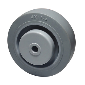 Nicht markieren des graues Gummi profil auf Kunststoff kern rädern Nachlauf Hochleistungs-weiches rundes Laufrad 4 5 <span class=keywords><strong>6</strong></span> 8 Zoll - Product Image 3