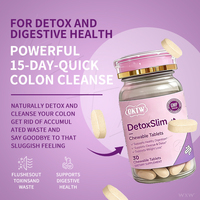 OKTW Comprimés à croquer Détox Minceur, Complément Détox Intestinal, Nettoyant Herbal pour la Perte de Poids