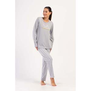 Conjunto de Pijama KADIN P.SUPREM XXL con Cuello Redondo y Manga Larga, Diseño Ovalado - TAS - TAS - Product Image 1