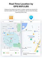 El reloj más nuevo para niños VLT46 4G, reloj para niños, Seguimiento por GPS, videollamada, reloj despertador SOS, reloj inteligente para niños y niñas