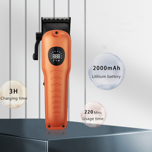 Tondeuse et tondeuse à barbe sans fil rechargeable professionnelle à affichage LED, lames en céramique, contrôlée par application, autonomie <span class=keywords><strong>de</strong></span> 220 minutes pour hommes - Product Image 4