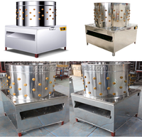 Acier inoxydable Volaille plucker/Capacité 4-5 poulet plucker machine/Plein automatiquement épilation