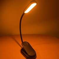 Lampe de lecture à pince LED à double couleur d'éclairage, adorable pour la chambre des enfants noirs