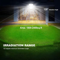 Reflector LED Solar OVO-008 con Sensor de Movimiento, IP67 Impermeable, Luz Exterior Súper Brillante para Hogar, Jardín, Patio y Camping