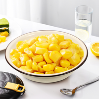 Bol à soupe et à fruits en émail rétro fait main, durable, en métal et céramique, pour salade et usage domestique