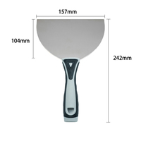 Couteau à mastic en acier inoxydable de qualité industrielle Outil de peinture pour décoration murale Pelle à plâtre de construction Spatule de remplissage Grattoir à mastic