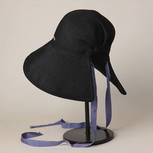 หมวกปีกกว้างกันแดดสำหรับผู้หญิง รุ่นใหม่ล่าสุดประจำปี 2025 สำหรับฤดูใบไม้ผลิและฤดูร้อน  แบบสบายๆ ระบายอากาศได้ดี พับเก็บได้ ทำจากฟางกระดาษ พร้อมสายรัด - Product Image 6