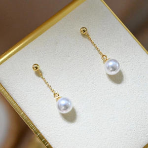 Accessoires en argent S925 pour la création de bijoux, perles rondes de 8 à 12 mm et boucles d'oreilles à souffler avec clous d'oreille, ensemble d'accessoires de bijouterie 21861 - Product Image 3