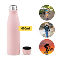 Bouteille d'eau en aluminium pour vélo, 600ml, pour cadeaux promotionnels, pas cher