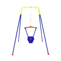 Balançoire intérieure moderne en bois massif pour tout-petits de 2 à 3 ans, sauteur multifonction manuel, capacité de charge de 12 kg, unisexe