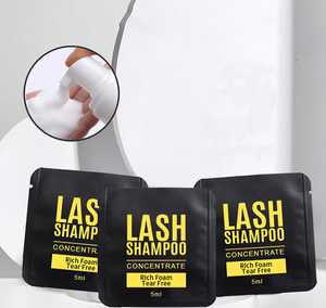 Shampoo concentré pour cils 5 ml, nettoyant moussant pour cils, nettoyage en profondeur, nettoyant pour extensions de cils - Product Image 1