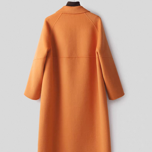 <span class=keywords><strong>Trench</strong></span>-coat décontracté et élégant pour femme, double boutonnage, coupe ample, en laine <span class=keywords><strong>kaki</strong></span> unie, long, imperméable, respirant, personnalisable - Product Image 2