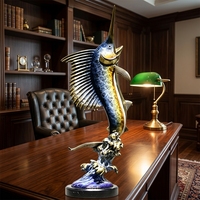 Statue de poisson Koi en bronze moulé à la cire perdue sur mesure - Sculpture aquatique sur mesure, sculpture en bronze