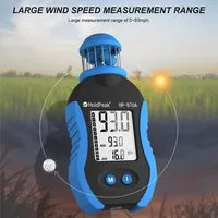 Anémomètre numérique portable HoldPeak HP-876A avec boussole, affichage LCD 4 unités, pour HVAC extérieur, KMH/KTS/MS/MPH