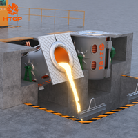 Four industriel à induction électrique pour la fusion des métaux, incluant des fours inclinables en acier de 100kg, 250kg, 500kg, 750kg, 1T, 2T, 5T