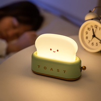 Launch-Lámpara de mesita de noche para niños, luz LED regulable de 4w, 3000K, para dormir