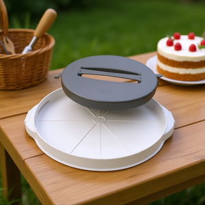 Caja de transporte para pasteles Cake Butler Bake And Go, redonda de 23 cm con tapa para transportar y almacenar pasteles fácilmente - Product Image 3