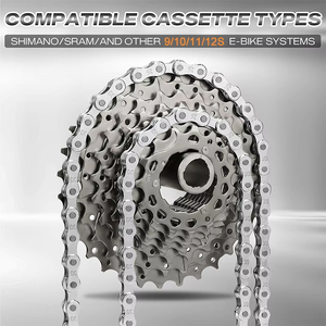 <span class=keywords><strong>Cadena</strong></span> para Bicicleta Eléctrica BUCKLOS, 9/10/11/12 Velocidades, <span class=keywords><strong>Cadena</strong></span> para <span class=keywords><strong>E</strong></span>-<span class=keywords><strong>bike</strong></span> de 136 Eslabones, 1/2" *11/128, Corriente para Bicicleta Eléctrica 9V 10V 11V <span class=keywords><strong>12V</strong></span> - Product Image 4
