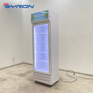 Réfrigérateur commercial à refroidissement direct, vitrine verticale à porte vitrée unique pour boissons, Byron, pour supermarchés et commerces de détail - Product Image 5