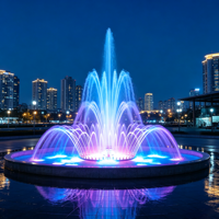 Petite fontaine de spectacle aquatique dansante, étanche IP68, spectacle laser programmable pour la décoration de cour, piscine, jardin