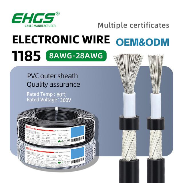 EHGS 1185 Flexible Shielded Signal Wire PVC Multi Core Tinned Copper Cable for Audio Equipment Control Systems Heating Internal