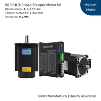 Kit Driver Motor Stepper 3-Fase 86/110MM DN3522 4.5N 6N 8.5N 12N 16N Torsi Tinggi 220V untuk CNC