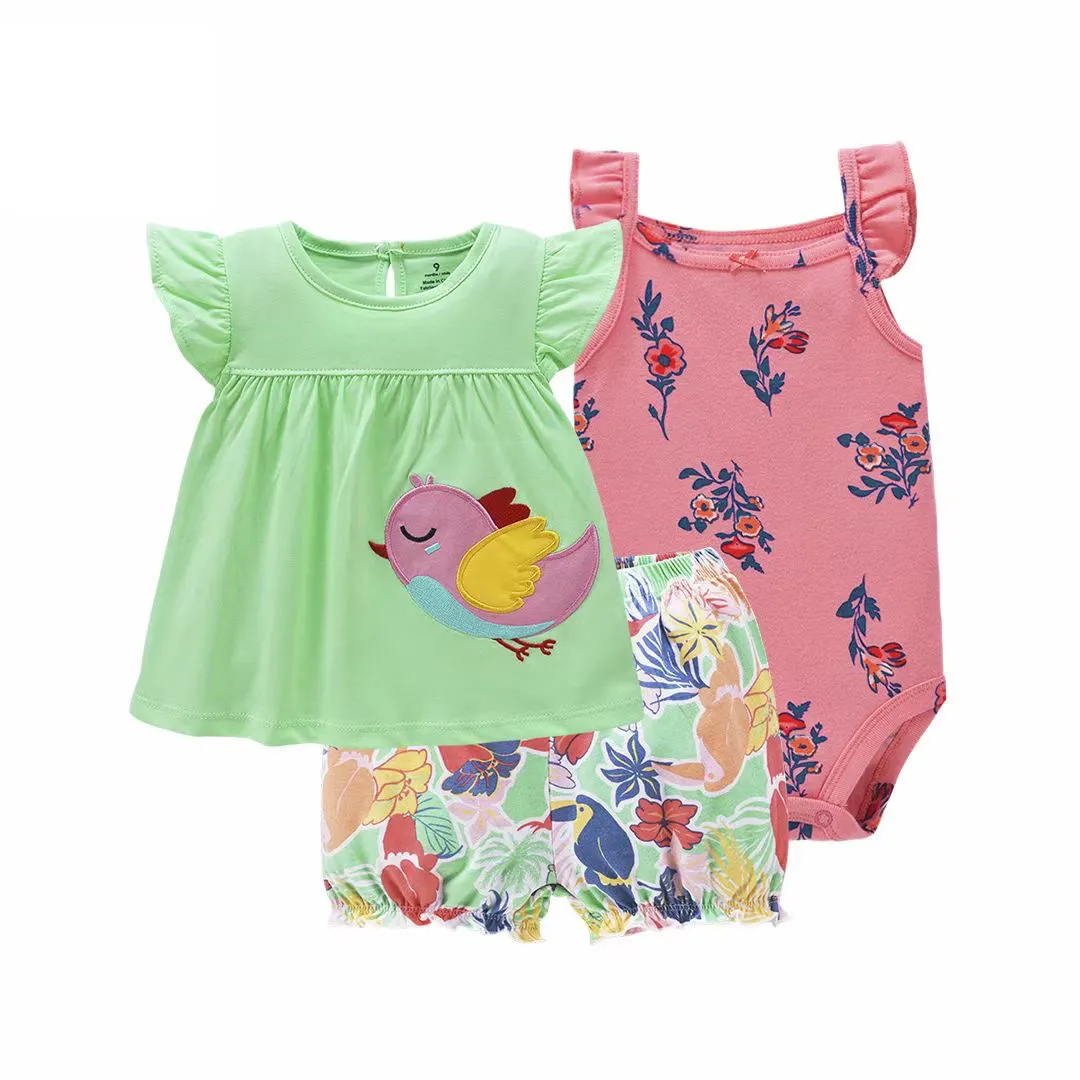 Robes d'été pour petites filles, barboteuse, vêtement pour bébés de 6 à 9 mois