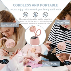 Lámpara UV LED para Uñas 36W Mini Inalámbrica, Lámpara de Gel para Uñas con Curado Rápido, Sensor Automático, Cuello de Cisne, Secador de Uñas Portátil USB con Luz UV - Product Image 2