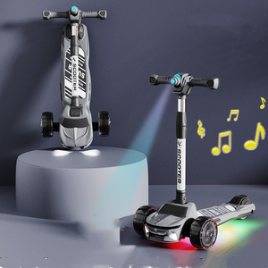 Di alta qualità Multi-funzionale Kick Scooter per bambini pieghevole pedale in PU con 3 ruote in acciaio materiale alluminio per uso esterno - Product Image 6