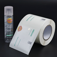 Autocollants personnalisés, étiquettes d'emballage cosmétique, étiquettes cosmétiques privées personnalisées, impression sérigraphique transparente, rouleaux adhésifs transparents pour bouteilles
