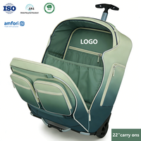 Sac de voyage à roulettes de couleur unie, grande capacité, personnalisable, sac de sport à roulettes ODM 30L, sac en polyester pour voyage OEM