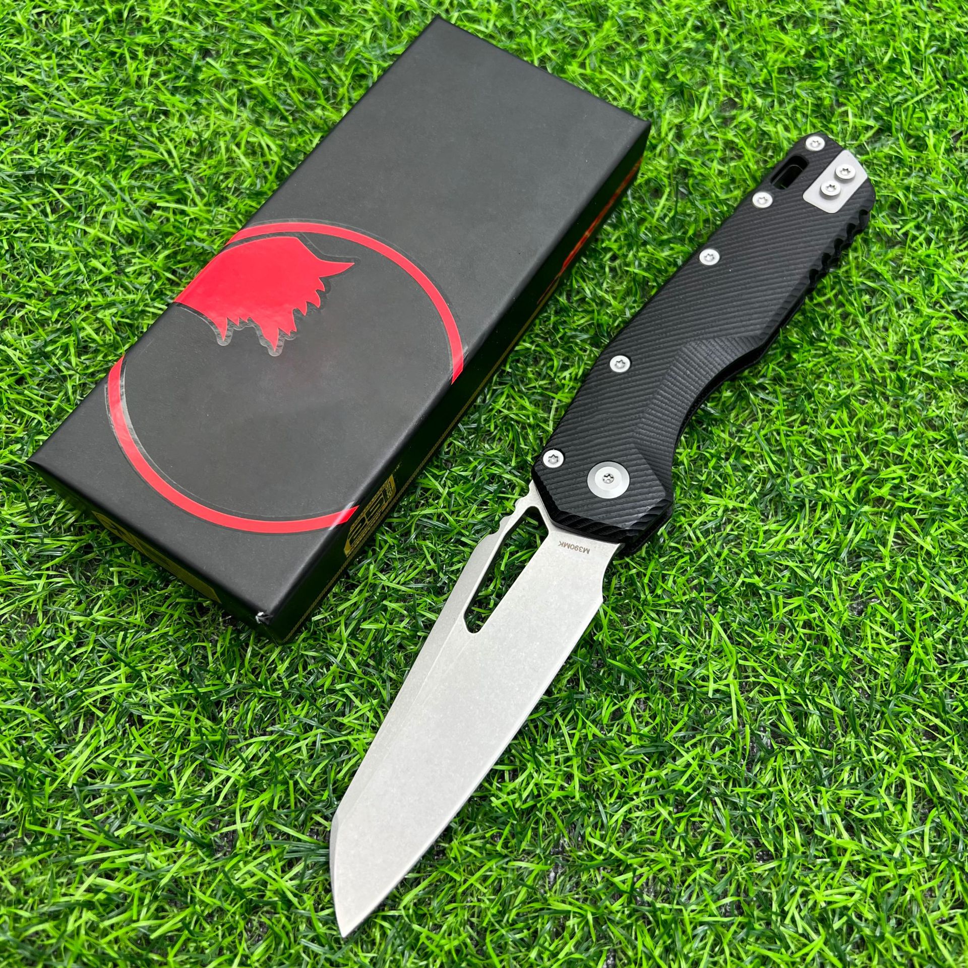Lame blanche G10 noire