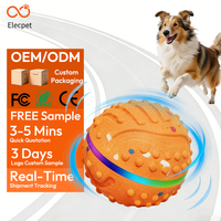 Juguetes Interactivos y de Movimiento para Mascotas Elecpet, Pelota Inteligente para Perros con Rotación Automática y Luz, Pelota Inteligente de TPU para Perros Pequeños, Medianos y Grandes