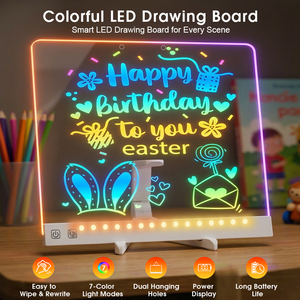 공장 직판 베스트셀러 7색 수채화 펜 지우개 천 조절식 스탠드 어린이용 조기 그림 그리기 LED 조명 드로잉 - Product Image 3