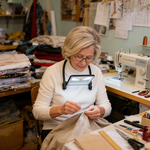 Lupa <span class=keywords><strong>de</strong></span> Manos Libres para Colgar en el Cuello, para Trabajos <span class=keywords><strong>de</strong></span> Precisión, Lectura <span class=keywords><strong>de</strong></span> <span class=keywords><strong>Libros</strong></span>, Costura, <span class=keywords><strong>Punto</strong></span> <span class=keywords><strong>de</strong></span> <span class=keywords><strong>Cruz</strong></span> y Manualidades - Product Image 1