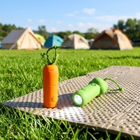 Nouvelle Arrivée Lampe Torche Porte-clés Rechargeable en Forme de Carotte, Mignonne Lampe de Nuit LED en Silicone pour Enfants, Idéal Cadeau