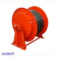 Carrete de Cable Automático Outech de Acero Inoxidable con Motor, Retráctil, de 2m-300m de Longitud para Grúa