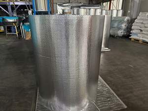 Impressão Térmica Isolada Folhas Bolha Reflexiva De Dupla Camada Envoltório De Folha De Alumínio Uso Ecológico Do Armazém - Product Image 5