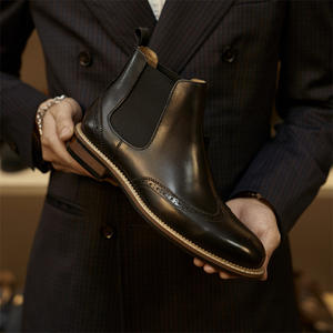 Chaussures Oxford Classiques en Cuir Véritable pour Hommes – Habillées, Formelles, à Enfiler, Bout Pointu, Soutien de la Voûte Plantaire, Imperméables - Product Image 3