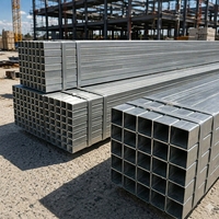Tube en acier rectangulaire galvanisé HDG, section creuse 50 x 50 x 2 mm, 75 x 75, pour applications structurelles