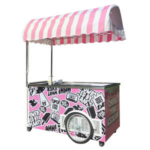 <strong>Ice</strong> <strong>Cream</strong> Vending <strong>Cart</strong> for Sale Concession Snack Food Push <strong>Cart</strong> Mobile Selling <strong>Cart</strong> - Product Image 4