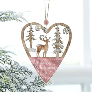 Arbol de navidad Weihnachts schmuck Anhänger für Home Party Neujahr liefert Holz Weihnachts baum hängen Ornament