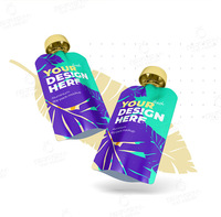 Pochettes Doypack Personnalisées Imprimées avec Bec Verseur pour Boissons et Jus, Réutilisables, pour Aliments, Emballage Liquide en Plastique avec Bec Verseur