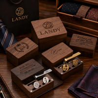 Boîte à boutons en bois écologique gravée sur mesure, étui de rangement pour souvenirs, cadeau de mariage, promotion, accessoire de couture, vente en gros OEM