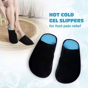 Pantoufles pratiques pour un soulagement rapide par thérapie froid et chaud pour les pieds enflés et douloureux - Pantoufles rafraîchissantes pour la neuropathie et la chimiothérapie - Product Image 3